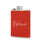 Flasques Personalized Name Monogram Red Bachelorette (Gauche)