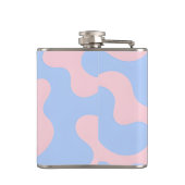 Flasques Personalized Pastel Pink and Baby Blue Abstract (Dos)