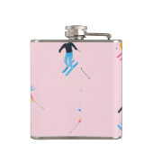 Flasques Personalized Playful Pastel Skiers Retro (Dos)