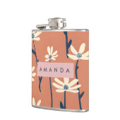 Flasques Personalized Playful Retro Daisy Flower (Gauche)