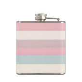 Flasques Personalized Soft Pastel Rainbow Stripes (Dos)
