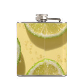 Flasques Personalized Sparkle Lime Slice Glitter Citrus (Dos)