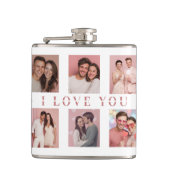 Flasques Personalized Valentine's Day Flask | Custom Photos (Devant)