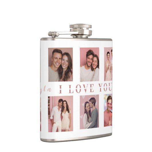Flasques Personalized Valentine's Day Flask | Custom Photos (Droite)