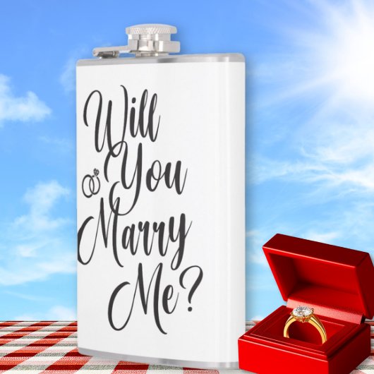 Flasques Personalized “Will You Marry Me?” Proposal 