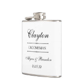 Flasques Personnalisé Groomsman (Gauche)