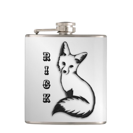 Flasques Personnalisé Silver Fox (Devant)