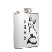 Flasques Personnalisé Silver Fox (Droite)