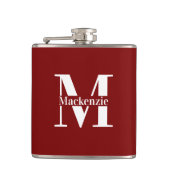 Flasques Personnalisé sur mesure Monogrammé (Devant)