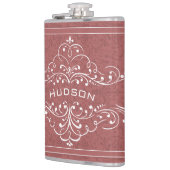 Flasques Personnalisé Vintage Flourish M. Hipster (Gauche)