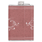 Flasques Personnalisé Vintage Flourish M. Hipster (Dos)