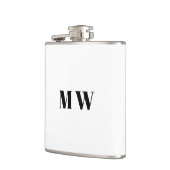 Flasques Personnaliser Deux initiales Mariage Faveurs (Gauche)