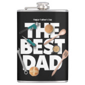 Flasques Personnaliser la Fête des pères heureuse | Le meil (Devant)