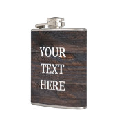 Flasques Personnaliser le bois noir (Gauche)