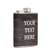 Flasques Personnaliser le bois noir (Droite)