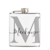 Flasques Personnaliser le nom initial du monogramme (Devant)