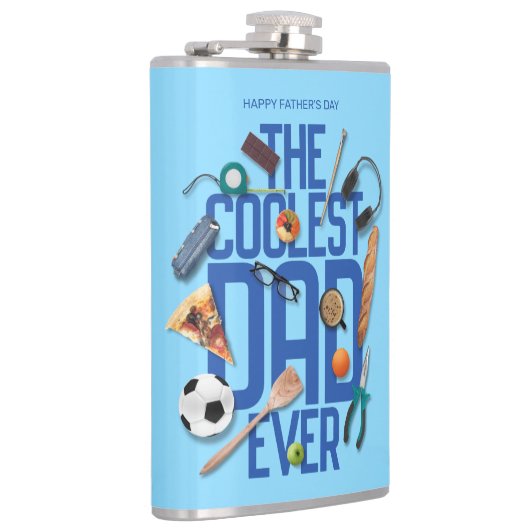 Flasques Personnaliser Moderne Le Père le plus cool jamais (Droite)