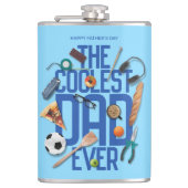 Flasques Personnaliser Moderne Le Père le plus cool jamais (Devant)