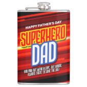 Flasques Personnaliser SuperHero Papa (Devant)