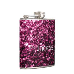 Flasques Personnalisez la princesse rose foncée
