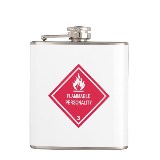 Flasques Personnalité inflammable (Devant)