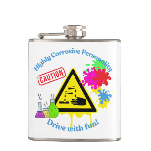 Flasques Personnalité Très Corrosive Classe 8 ADR Camionneu