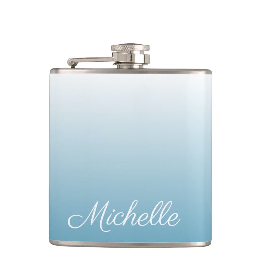 Flasques Personnel gradient ombre angel blue (Devant)