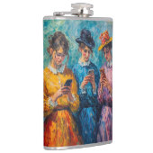 Flasques Personnes du 19e siècle utilisant des smartphones (Droite)