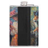 Flasques Personnes du 19e siècle utilisant des smartphones (Dos)