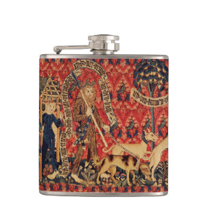 Flasques PERSONNES SAUVAGES EN CHASSE DE CERF, Animaux, Flo