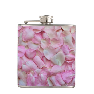 Flasques Pétales rose rose Motif