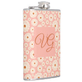 Flasques Petit Monogramme en poudre rose (Droite)