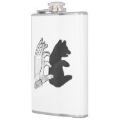 Flasques Petit ours Ours Silhouette Main (Gauche)