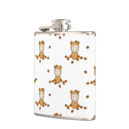 Flasques Petits bébés d'automne en Feuille en chute (Gauche)