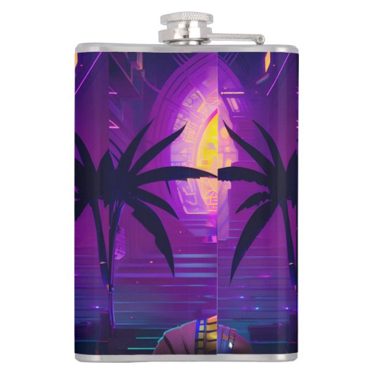 Flasques Pharaon Synthwave (Dos)