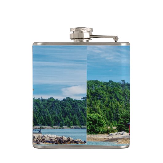 Flasques Phare de Round Island (Dos)