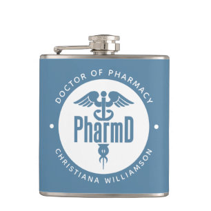 Flasques PharmD Docteur en pharmacie Pharmacy Graduation Ph