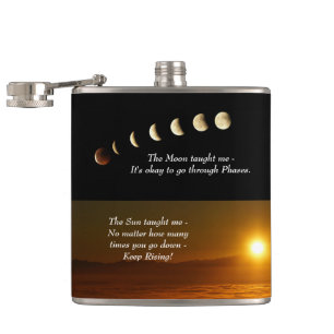 Flasques Phases de la lune Sunrise Citation inspirante