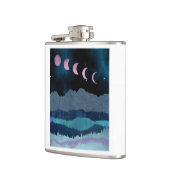 Flasques Phases de lune rose Paysage (Gauche)