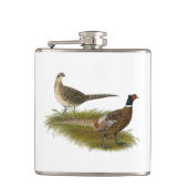 Flasques Pheasant : Paire Ringneck (Devant)