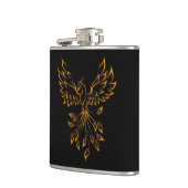 Flasques Phoenix de cuivre se lève sur noir (Gauche)