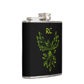 Flasques Phoenix se lève sur les initiales noires (Droite)