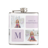 Flasques Photo Collage moderne Joyeux jour des mères violet (Devant)