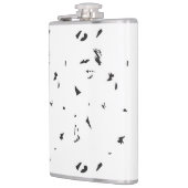 Flasques photo en noir et blanc d'un troupeau d'oiseaux (Gauche)