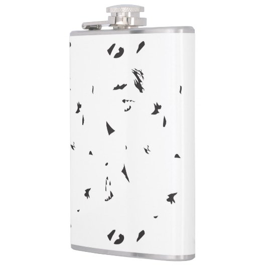 Flasques photo en noir et blanc d'un troupeau d'oiseaux (Gauche)