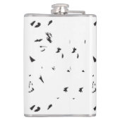 Flasques photo en noir et blanc d'un troupeau d'oiseaux (Dos)