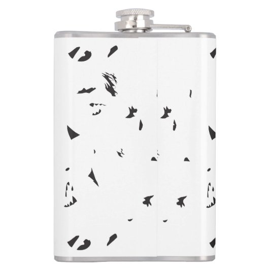 Flasques photo en noir et blanc d'un troupeau d'oiseaux (Dos)