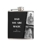 Flasques Photo personnalisée 'Papa, tu es magique' Deux Pèr (Devant)