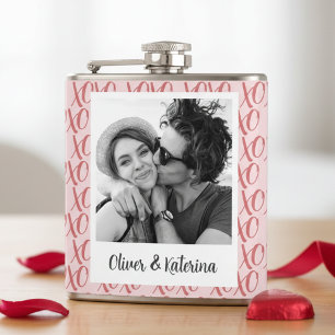Flasques Photo XOXO de la Saint-Valentin pour couple