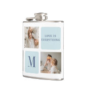 Flasques Photos de Collage moderne Bleu Meilleurs Pères Cad (Gauche)